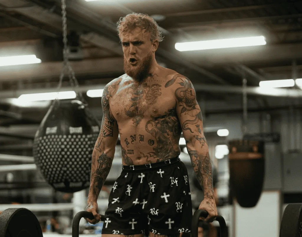 I'm too f***ing good at this sport' - Jake Paul shows off bulked