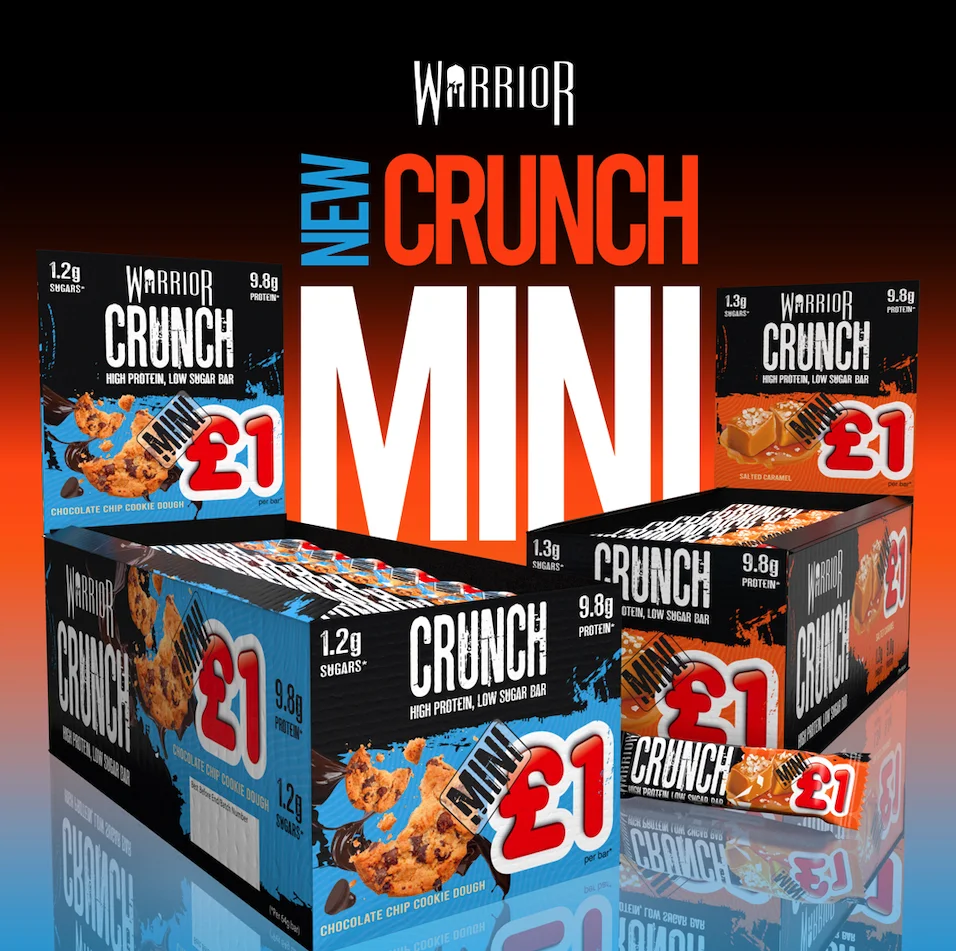 Warrior launch new Crunch Minis perfect for snacking on the go