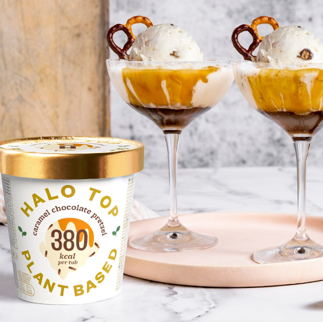 halo top plant based icre cream tubs