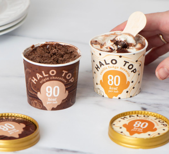 halo top mini tub ice cream