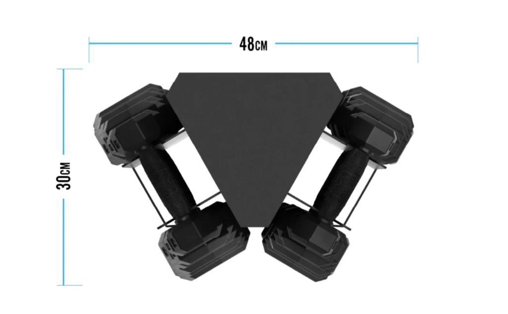 Bulldog Gear Vertical Storage Tower and Dumbbell Set