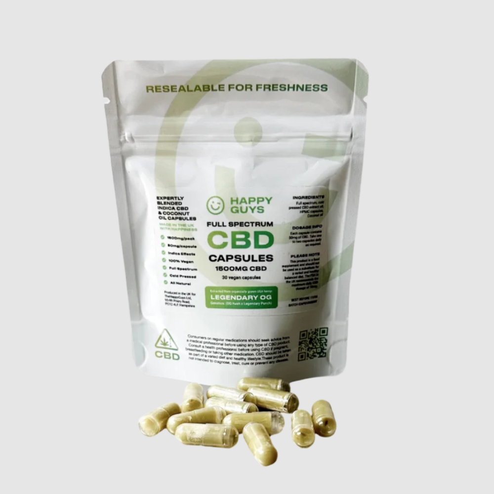 Happy Guys CBD Happy Caps Indica Capsules Discount Code
